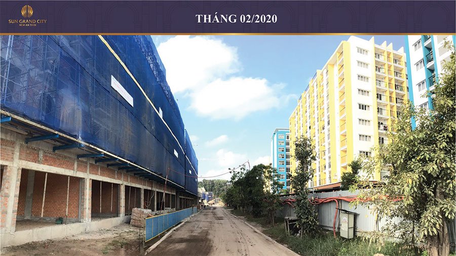 Tiến độ xây dựng Sun Grand City New An Thới Nam Phú Quốc tháng 02/2020