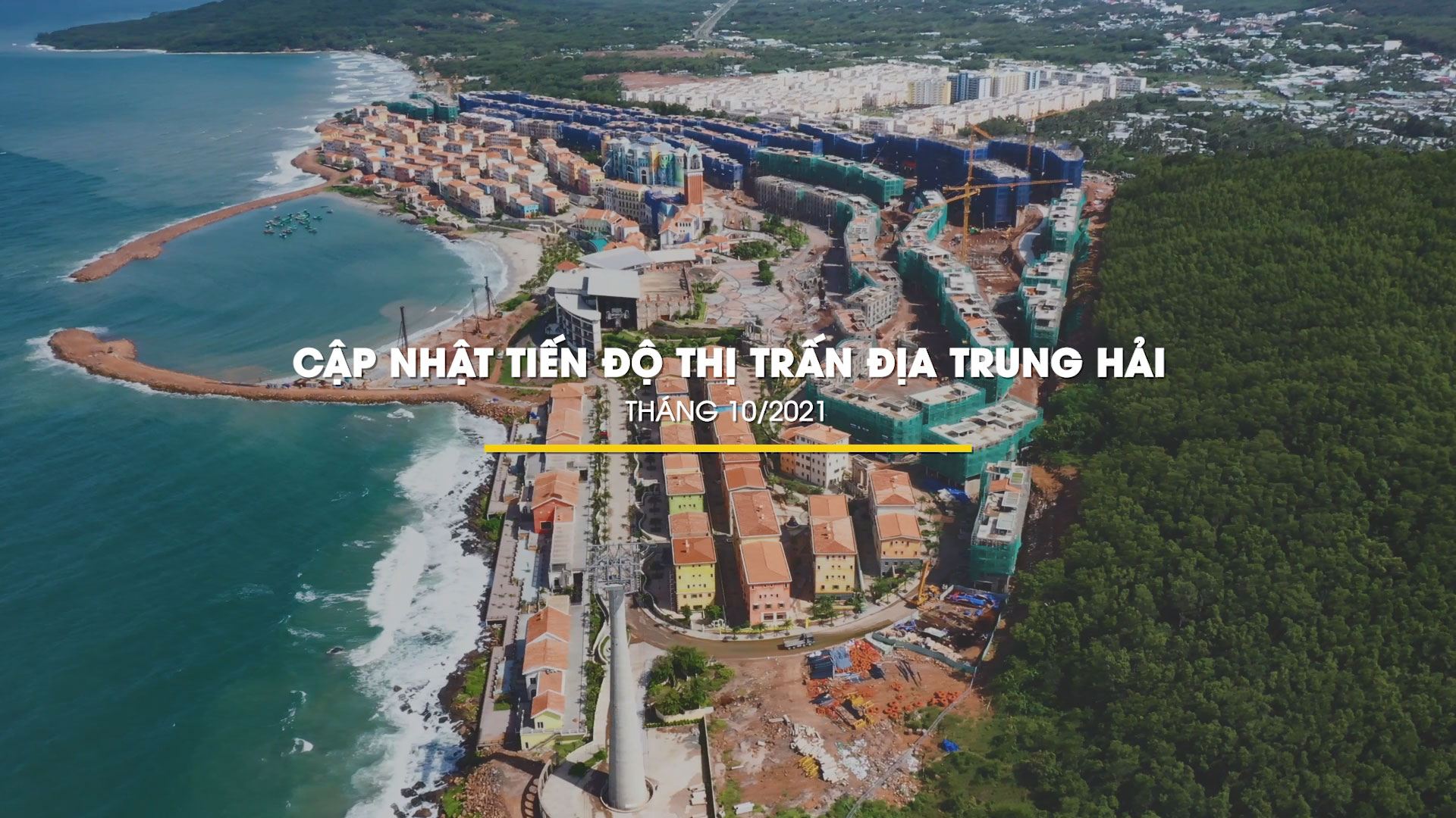 Tiến Độ Xây Dựng Thị Trấn Địa Trung Hải Tháng 10/2021