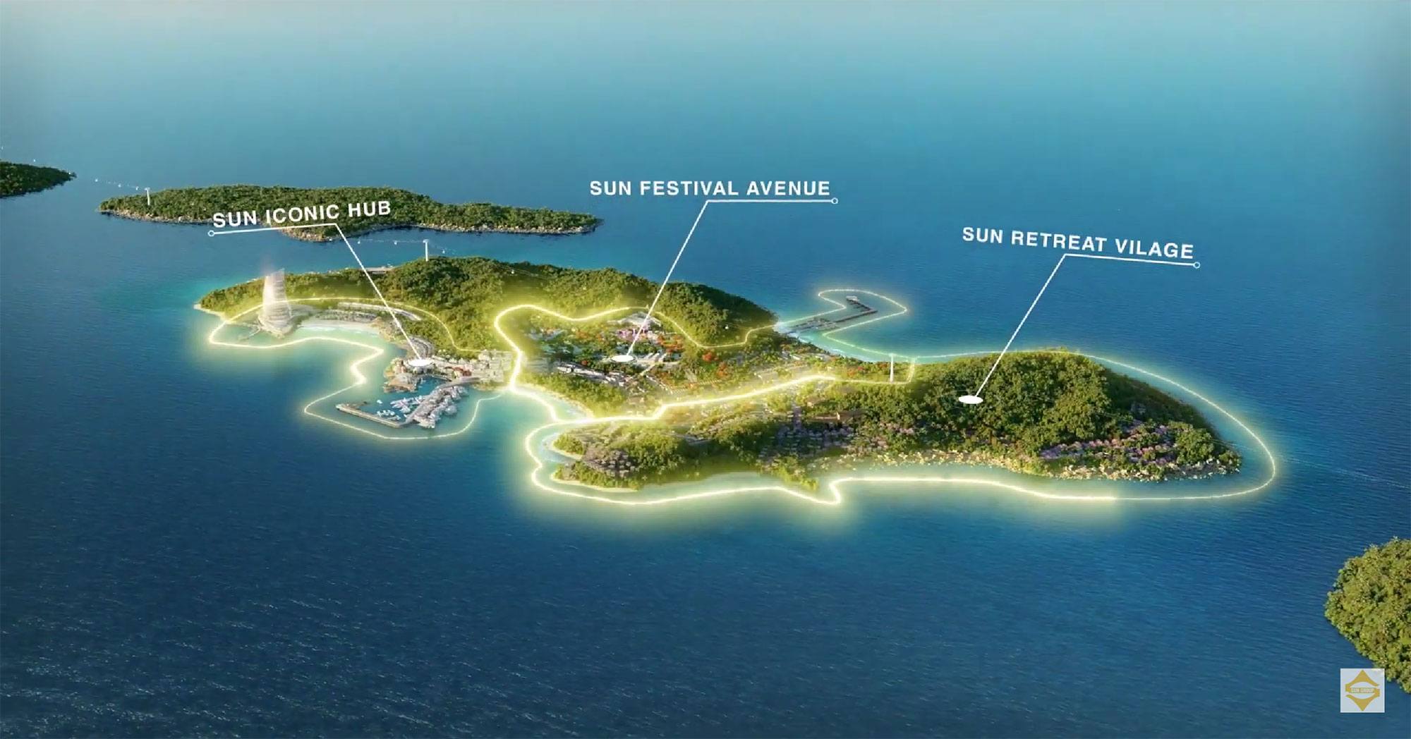Hòn Thơm Paradise Island có quy mô lên đến 300ha được chia làm 3 hợp phần.