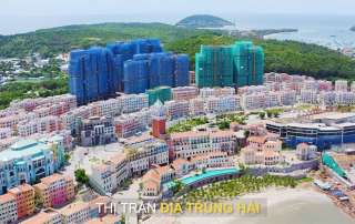 Tiến độ xây dựng tháng 06/2022 của Thị Trấn Địa Trung Hải và Sun Tropical Village