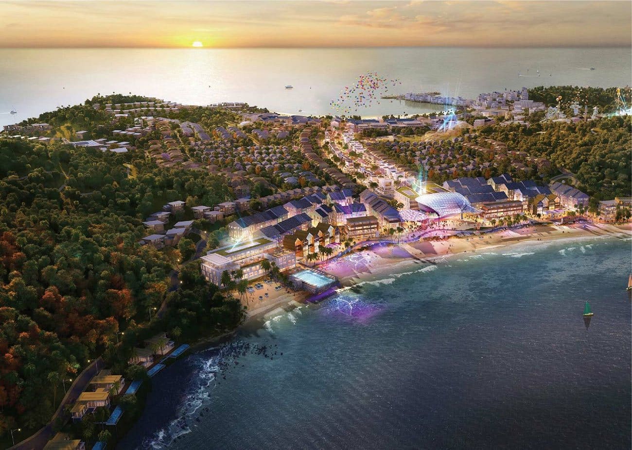 Phân khu Sun Festival Avenue thuộc dự án Hòn Thơm Paradise Island.