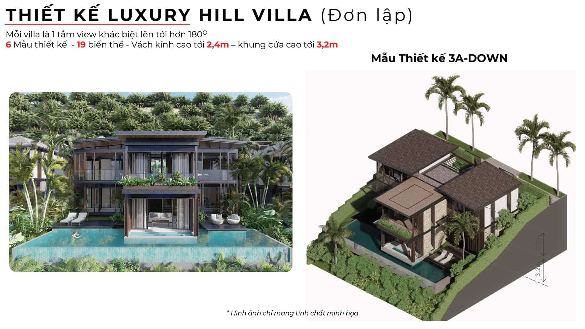Mẫu thiết kế biệt thự đợn lập Luxury Hill Villa 3A-Down.