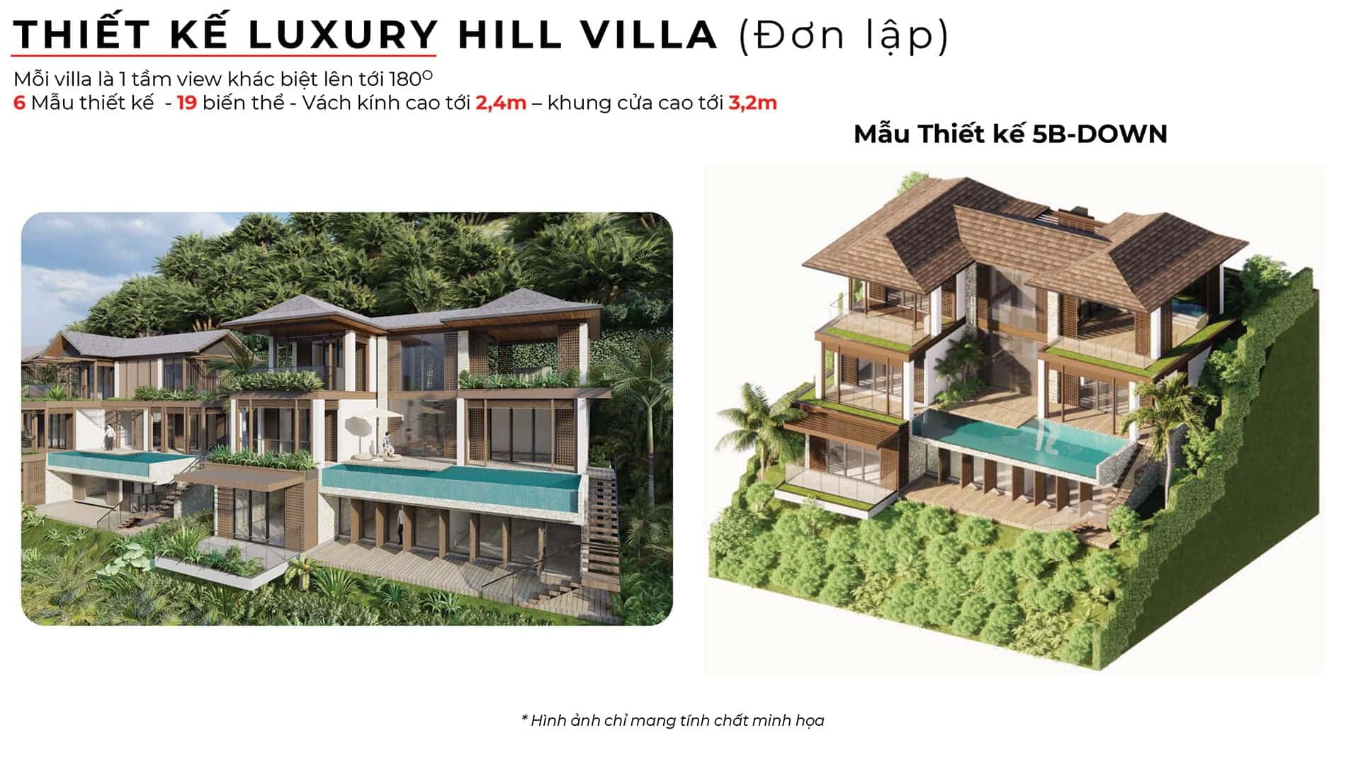 Mẫu thiết kế biệt thự đợn lập Luxury Hill Villa 5B-Down.