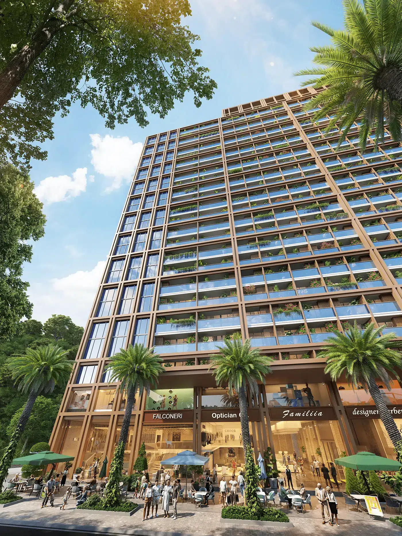 Hình ảnh phối cảnh dự án Xanh Island Cát Bà được phát triển bởi tập đoàn Sun Group.