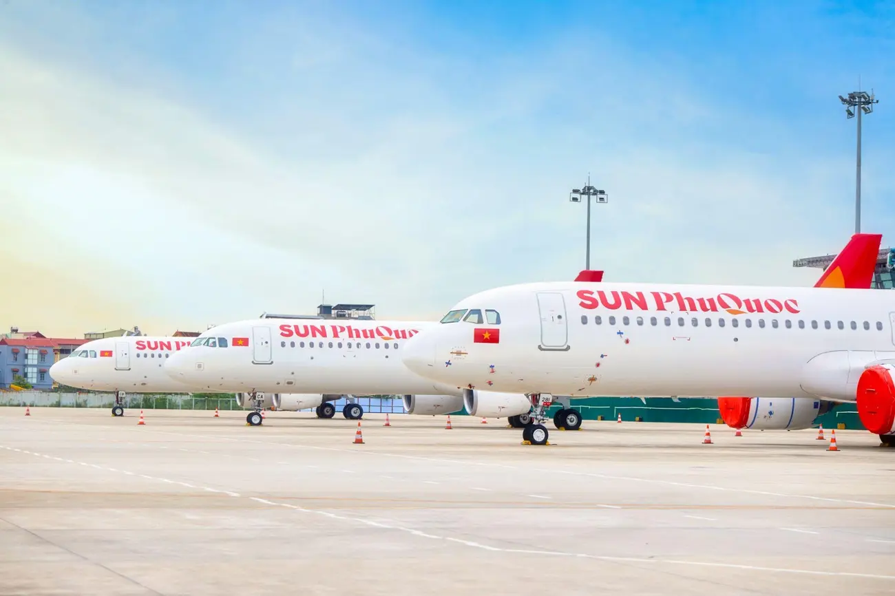 Dàn máy bay của Sun PhuQuoc Airways, mở rộng hoàn thiện hệ sinh thái của Sun Group (Ảnh: Sun Group).