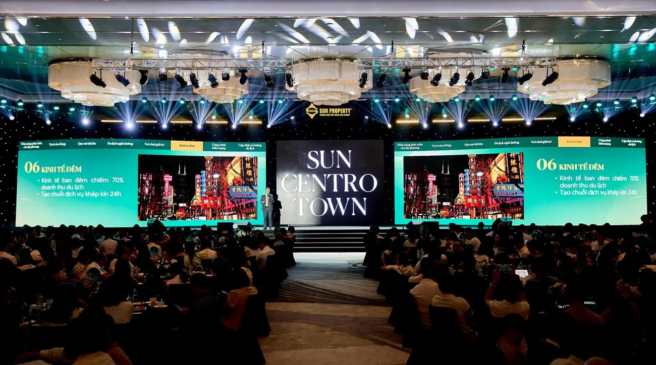 Không khí sôi động tại sự kiện giới thiệu dự án Sun Centro Town. (Ảnh: AD)