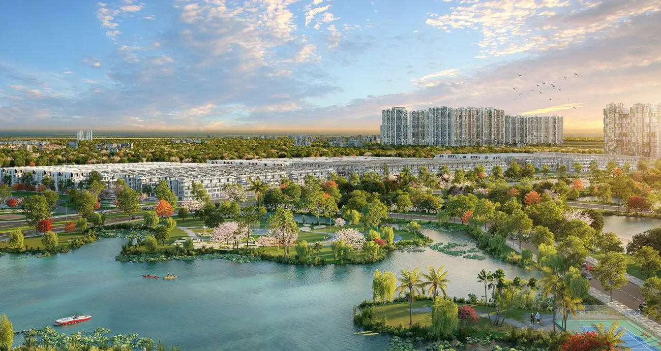 Khu đô thị cao cấp Mê Linh với không gian xanh mát và tiện ích đa dạng. (Ảnh minh họa: Sun Property)