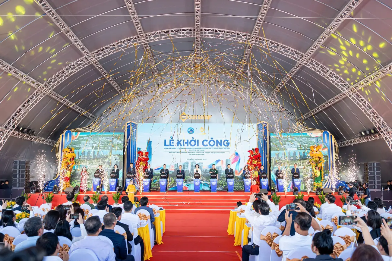 Lễ khởi công dự án Da Nang Downtown đánh dấu nỗ lực phát triển mới của Đà Nẵng (Ảnh: Sun Group).