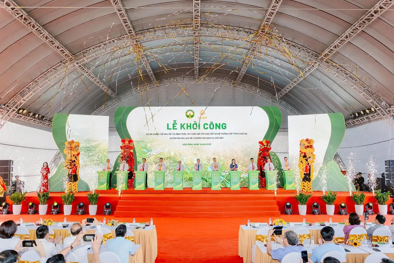 Sun Group khởi công khu nghỉ dưỡng khoáng nóng 21.000 tỷ tại Hòa Bình