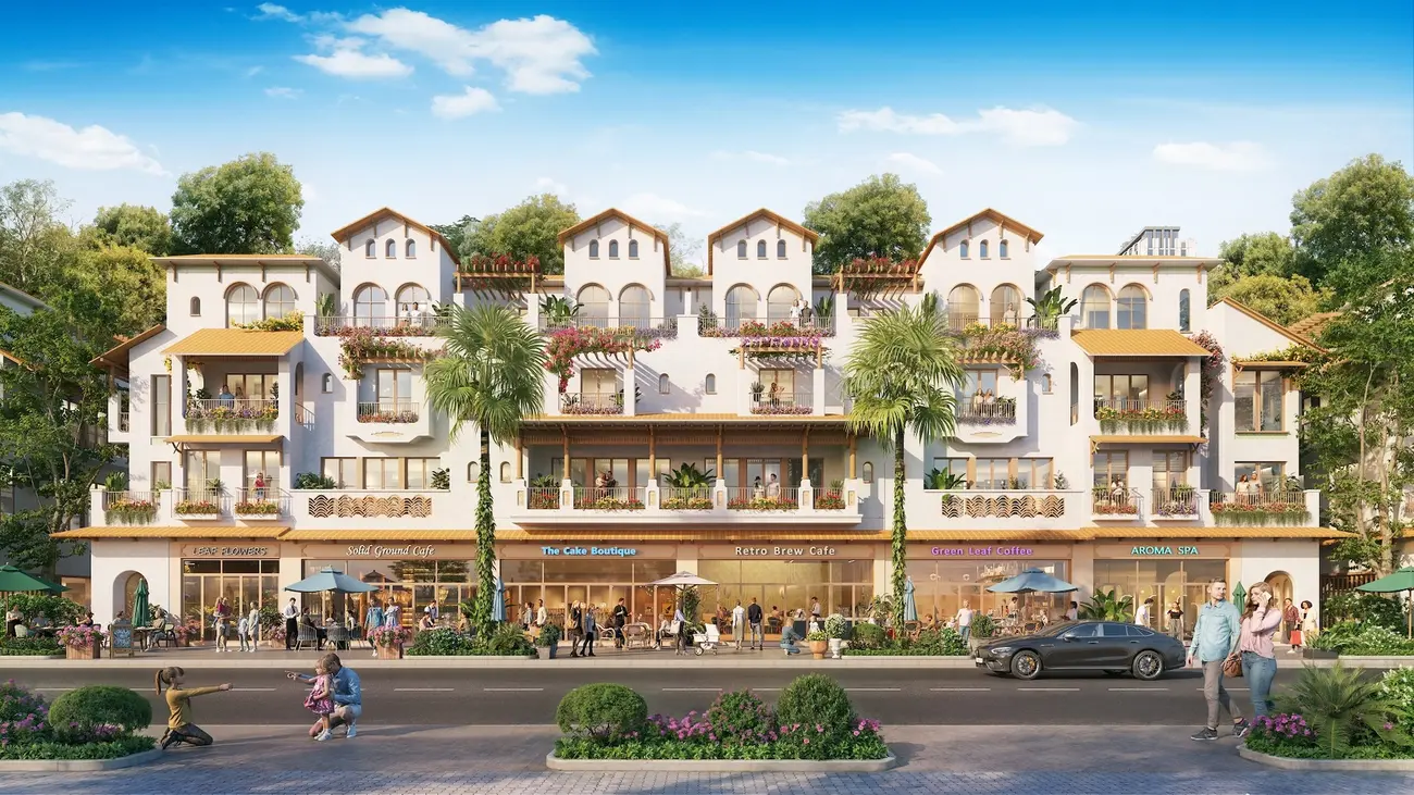 Phân khu thấp tầng Casa tại Blanca City – Kiến trúc Iberia giao hoà với tinh thần miền Nam Bộ.