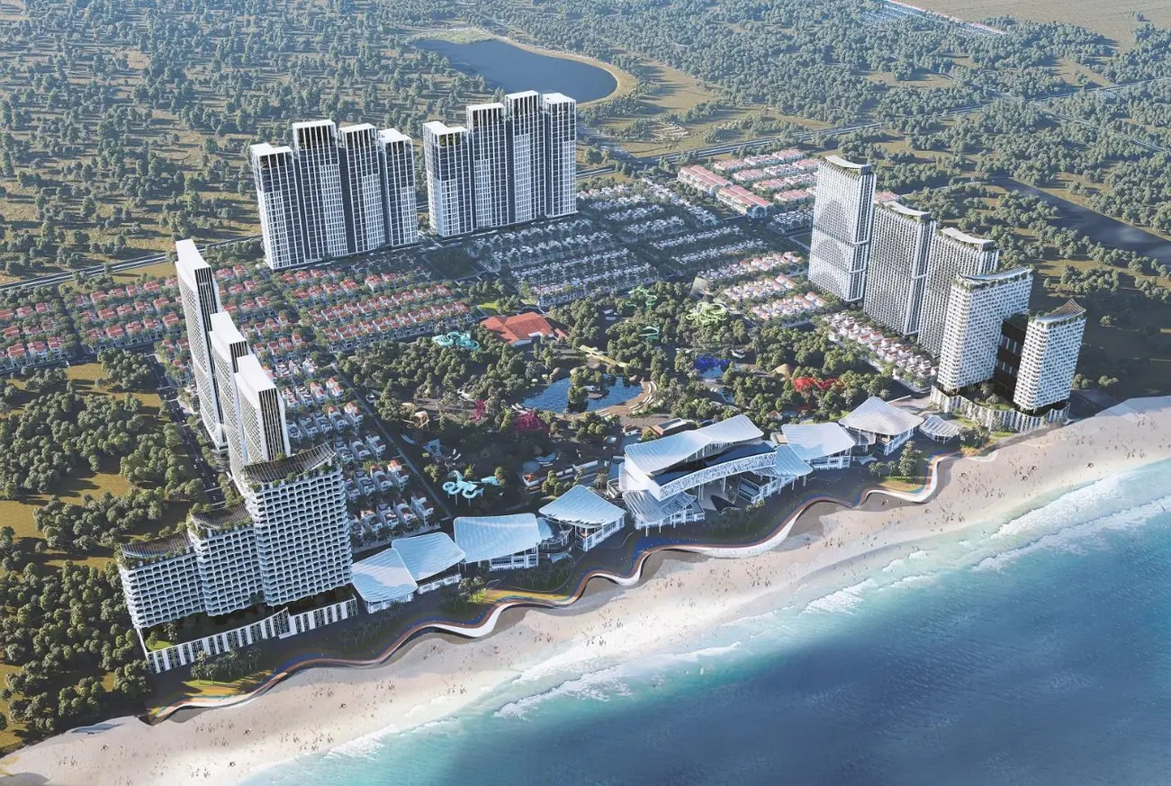 Phối cảnh Khu đô thị Đường 3 Tháng 2 tại Vũng Tàu với quy mô 96ha, tổng mức đầu tư gần 37.000 tỷ đồng.