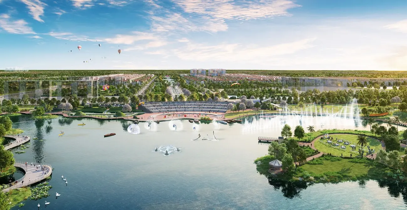 Phối cảnh Sun Urban City Hà Nam – đô thị nghỉ dưỡng đẳng cấp với 1001 tiện ích hiện đại, đáp ứng nhu cầu an cư và du lịch.