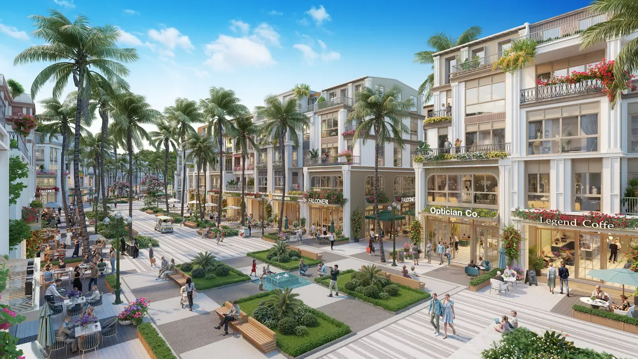 Phường Dệt và Phường Rèn: Không gian sống xanh giữa lòng Đô thị Sun Group Cát Bà. (Ảnh: Sun Property)