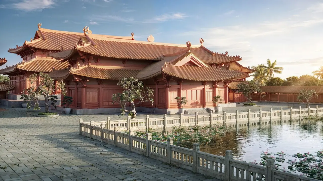 Quần thể kiến trúc tại Sun Mega City tái hiện Kinh thành Thăng Long, mang đậm dấu ấn lịch sử và văn hóa Việt Nam.