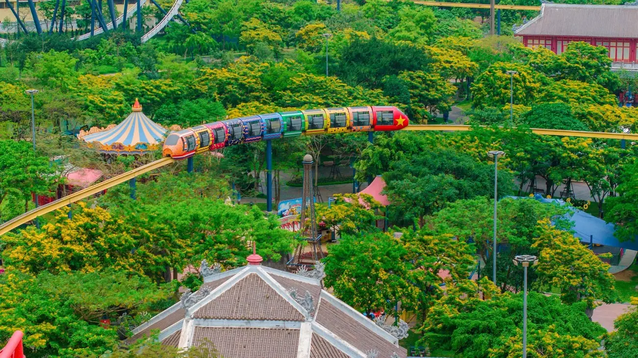 Quang cảnh công viên giải trí Sun World Hạ Long Complex, một trong những điểm nhấn của Sun Elite City. (Ảnh: Sun Property)