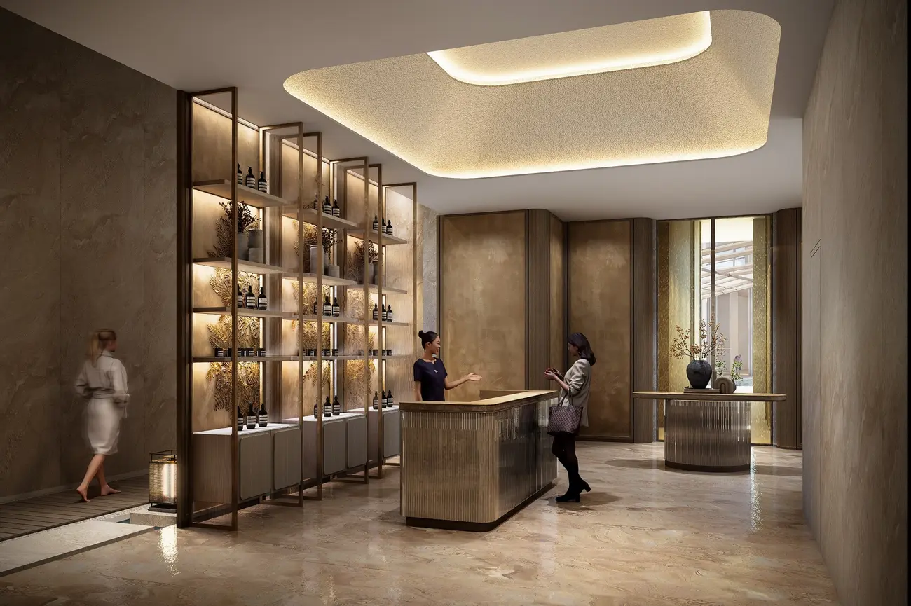 Sảnh đón cao cấp thiết kế như khách sạn 6 sao tại Sun Feliza Suites (Ảnh: Sun Property).