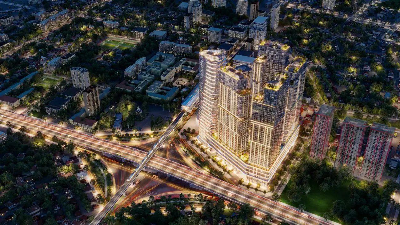 Sun Feliza Suites – Biểu tượng kiến trúc hiện đại tại giao lộ sầm uất quận Cầu Giấy, Hà Nội. (Ảnh: Sun Property)