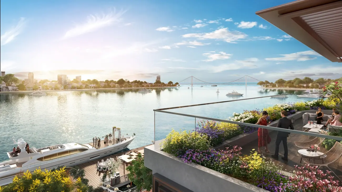 Tầm nhìn sông Hàn tuyệt đẹp từ căn hộ đẳng cấp tại Sun Symphony Residence. Ảnh phối cảnh minh họa Sun Property.