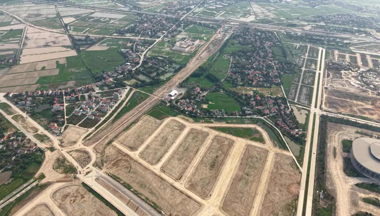 Toàn bộ diện tích khu đại học Nam Cao đã được giải phóng mặt bằng để triển khai dự án. Ảnh: Bình Minh