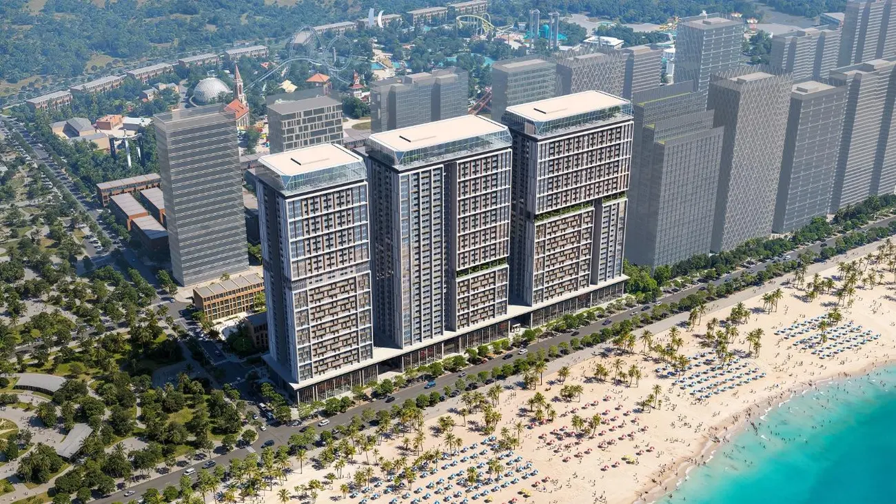 Toàn cảnh Sun Elite City bên bờ vịnh Hạ Long, biểu tượng mới của đô thị nghỉ dưỡng phức hợp quốc tế.