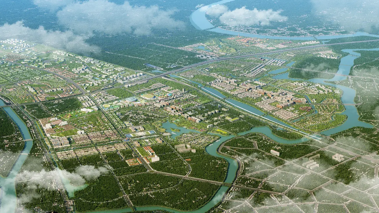 Toàn cảnh Sun Mega City – biểu tượng văn hóa lịch sử và nhịp sống thịnh vượng tại miền Bắc.