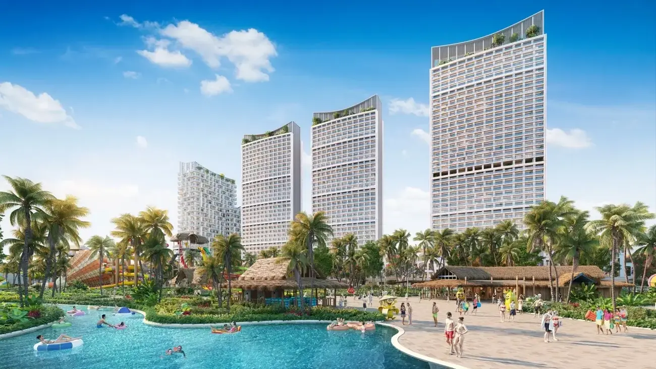 Blanca City với không gian sống hiện đại, kết hợp nghỉ dưỡng và giải trí, mang lại trải nghiệm duy nhất bên bờ biển.