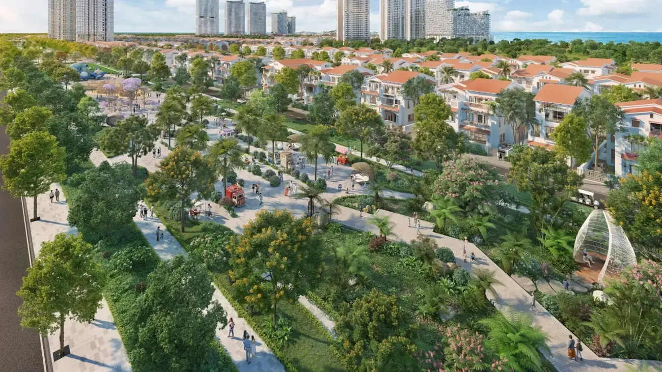 Công viên cây xanh và khu vui chơi tại Blanca City, tạo nên không gian sống thư giãn đầy tiện ích cho cư dân Casa.