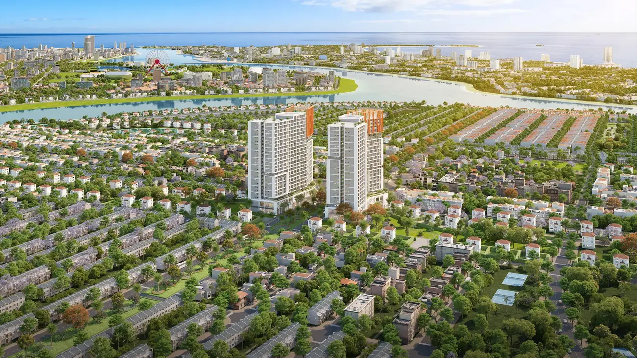 Phối cảnh Cora Tower tại Nam Đà Nẵng, điểm đến hấp dẫn cho đầu tư và an cư. Ảnh: Sun Property