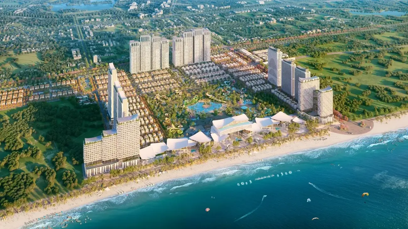 Phối cảnh dự án Blanca City tại Vũng Tàu với hệ sinh thái tiện ích hoàn chỉnh. Ảnh: Sun Group