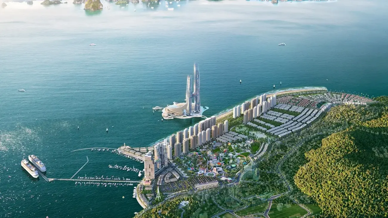 Phối cảnh tổ hợp căn hộ Sun Centro Town tại Bãi Cháy, hứa hẹn góp phần thay đổi diện mạo khu vực. Ảnh: Sun Property