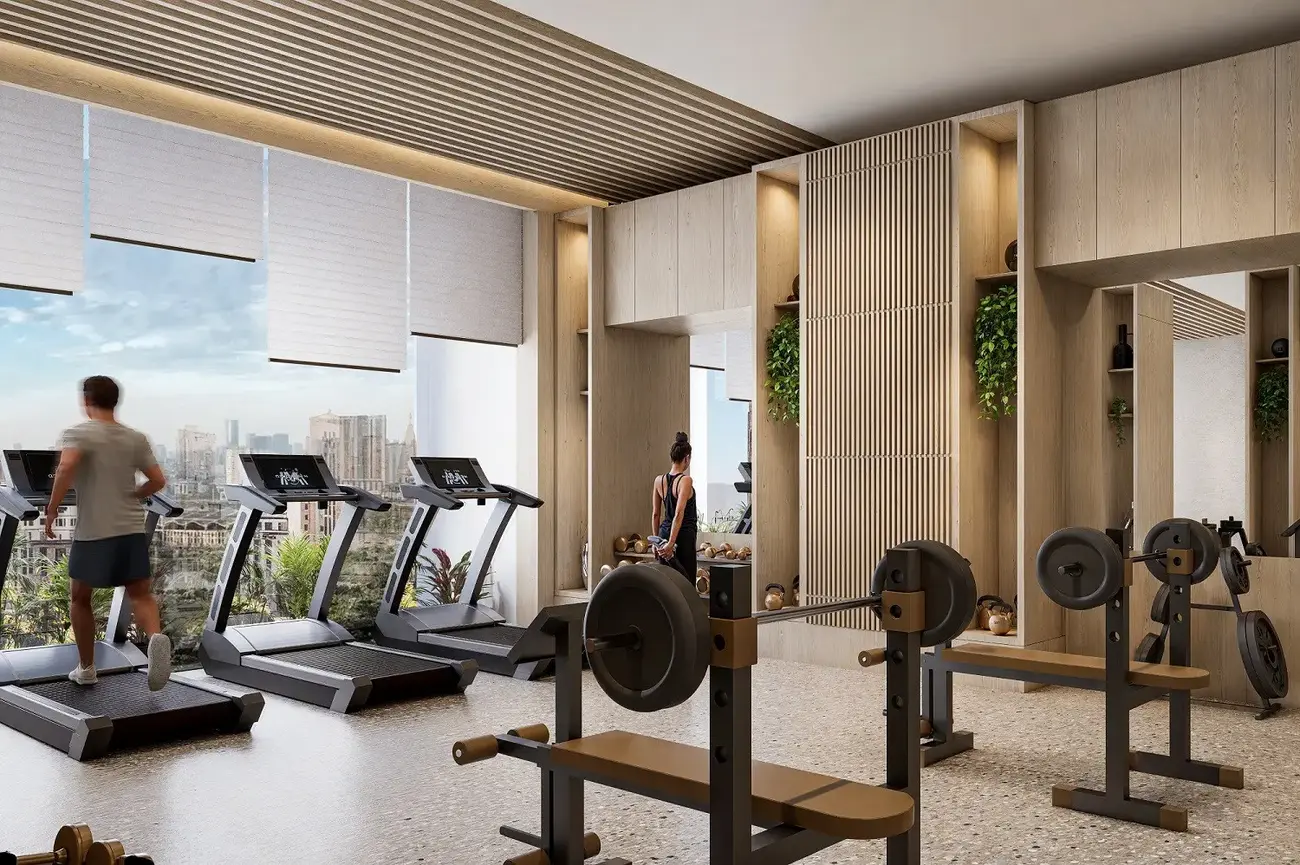 Phòng gym cao cấp tại Sun Feliza Suites, nơi cư dân tận hưởng cuộc sống năng động và tiện nghi. Ảnh: Sun Property.