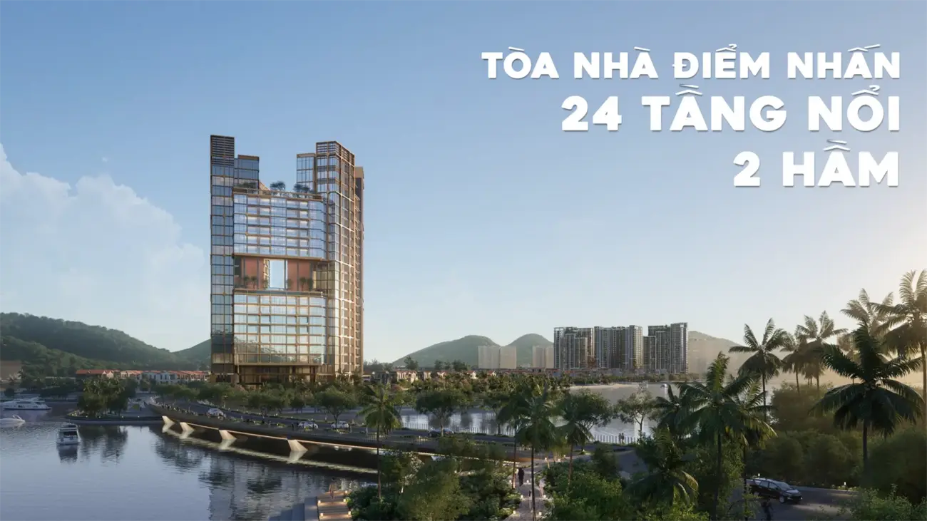 Tòa nhà điểm nhấn tại Charmora City – Khu đô thị hỗn hợp ven sông, gần biển tầm quốc tế.