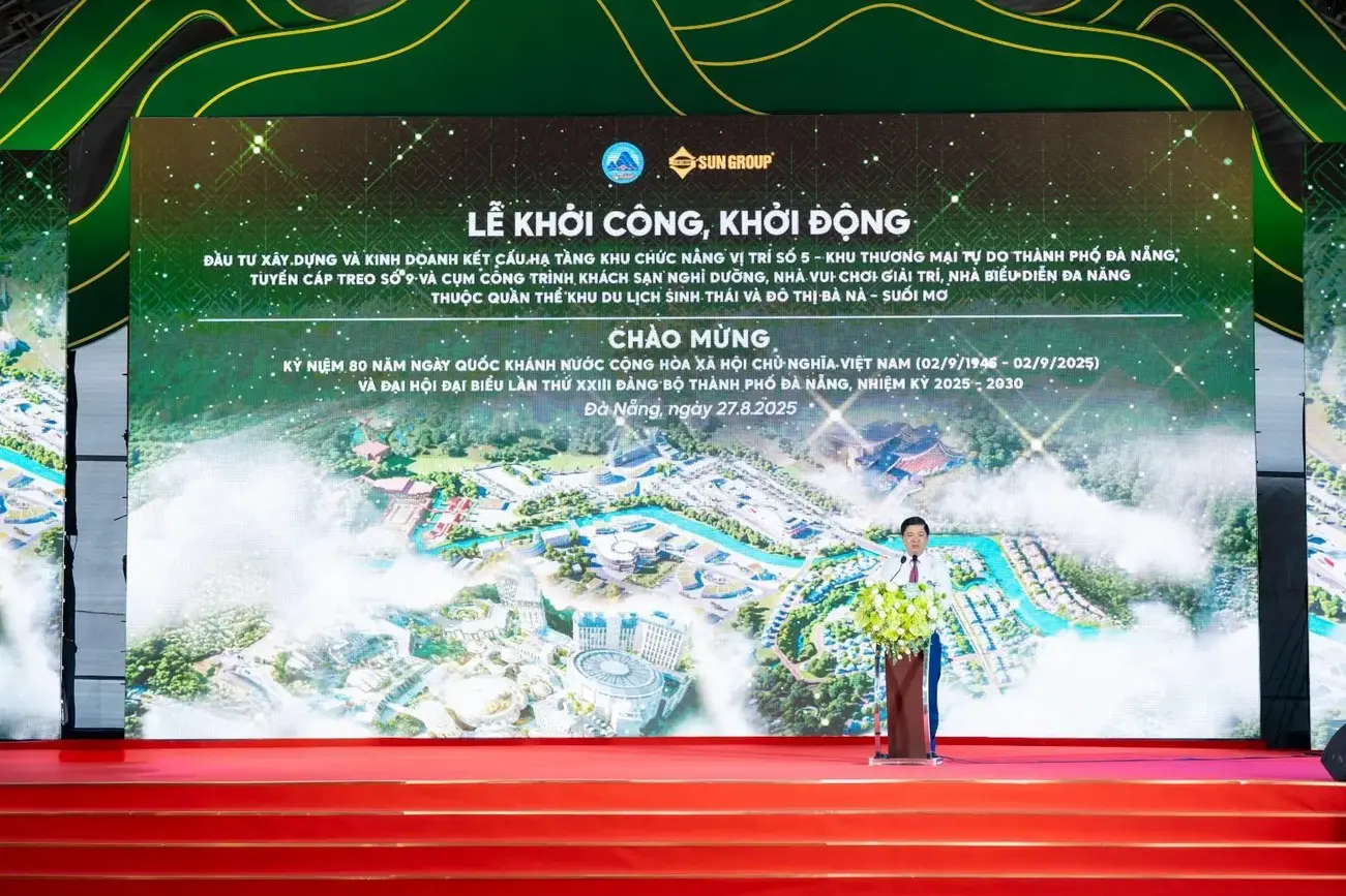 Lễ khởi công dự án Khu du lịch sinh thái và đô thị Bà Nà – Suối Mơ với tổng vốn đầu tư 52.000 tỷ đồng.