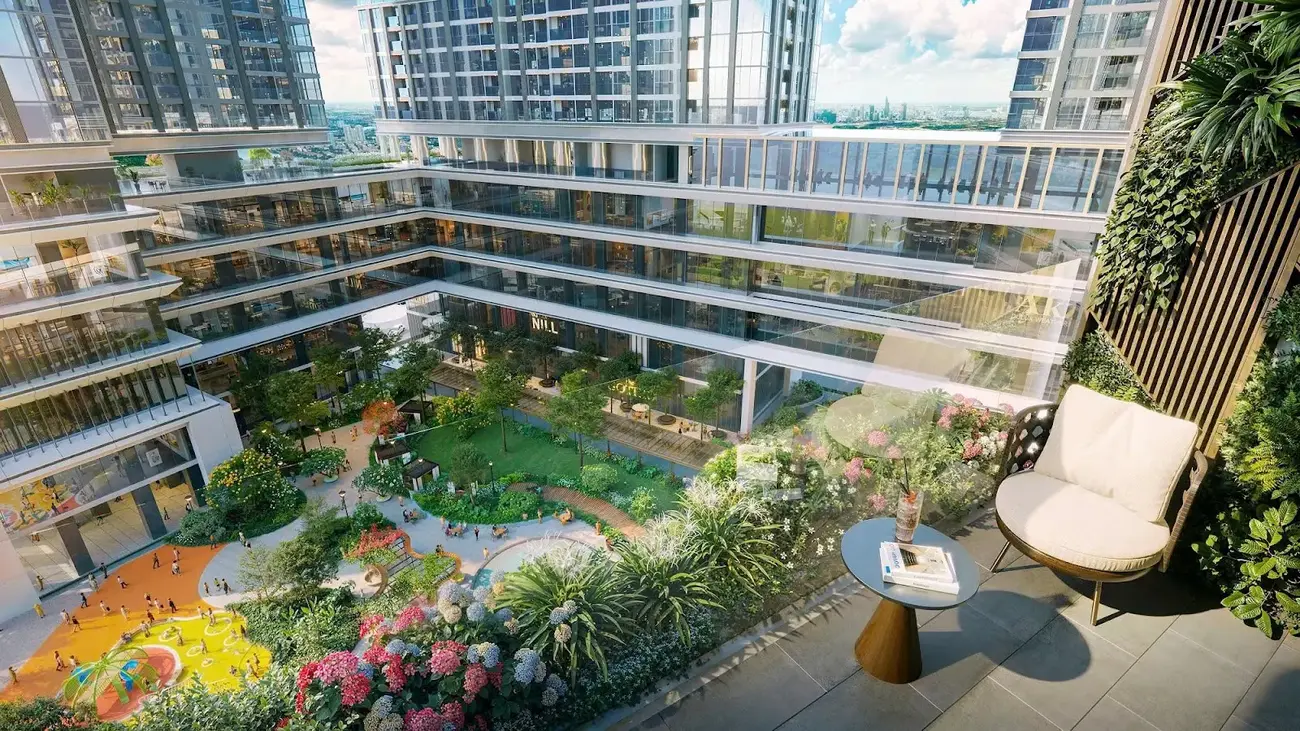 Một góc phối cảnh không gian sống nội khu dự án Sun Feliza Suites. (Ảnh: Sun Property)