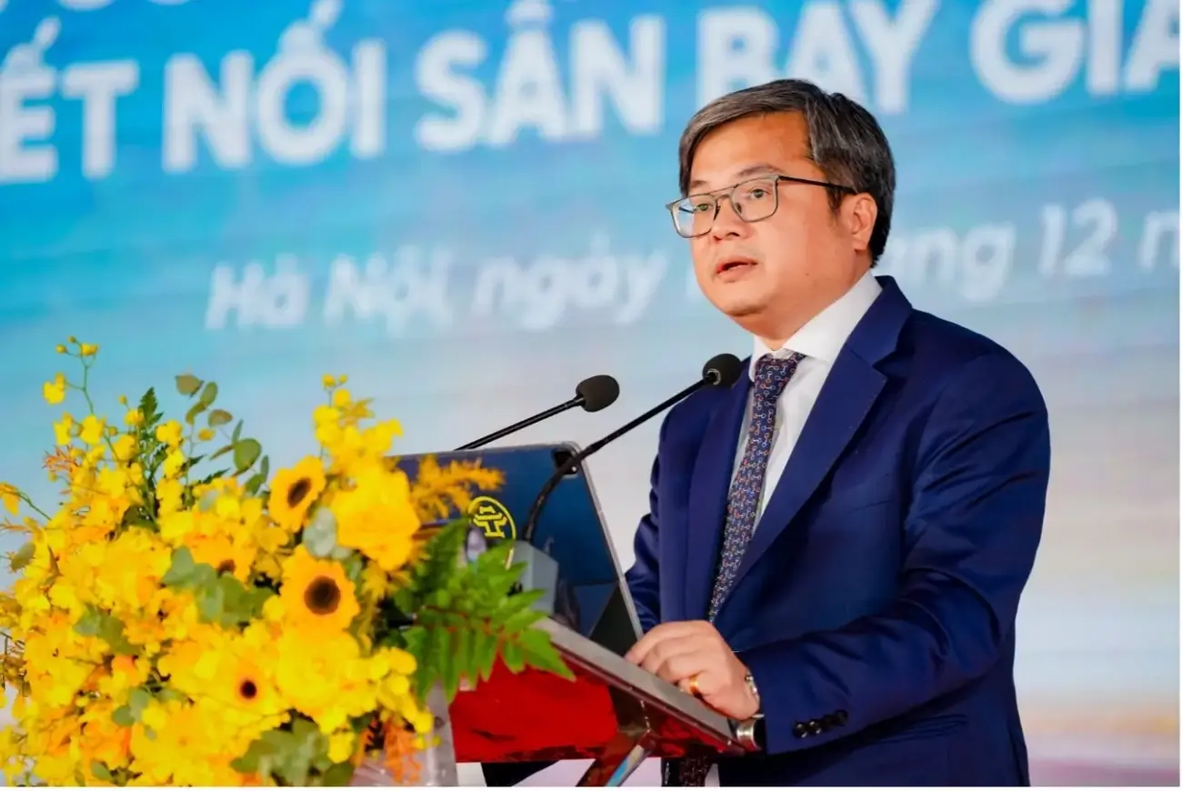 Ông Nguyễn Quang Huy, Chủ tịch Sun Group Vùng Miền Bắc phát biểu tại buổi lễ khởi công dự án. Ảnh: Ánh Dương