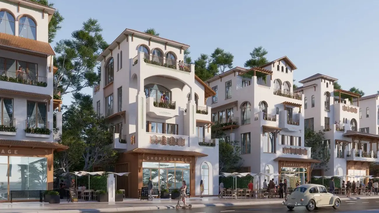 Phân khu Casa với thiết kế tinh tế, hài hòa giữa kiến trúc hiện đại và thiên nhiên, tạo nên không gian sống đẳng cấp ven biển.