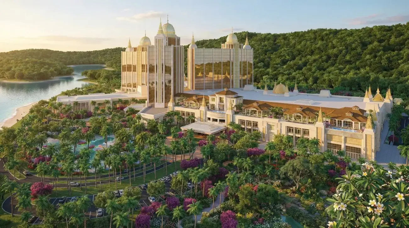 Phối cảnh siêu dự án casino tại Vân Đồn với tổng vốn đầu tư trên 2 tỷ USD. Ảnh: Sun Group