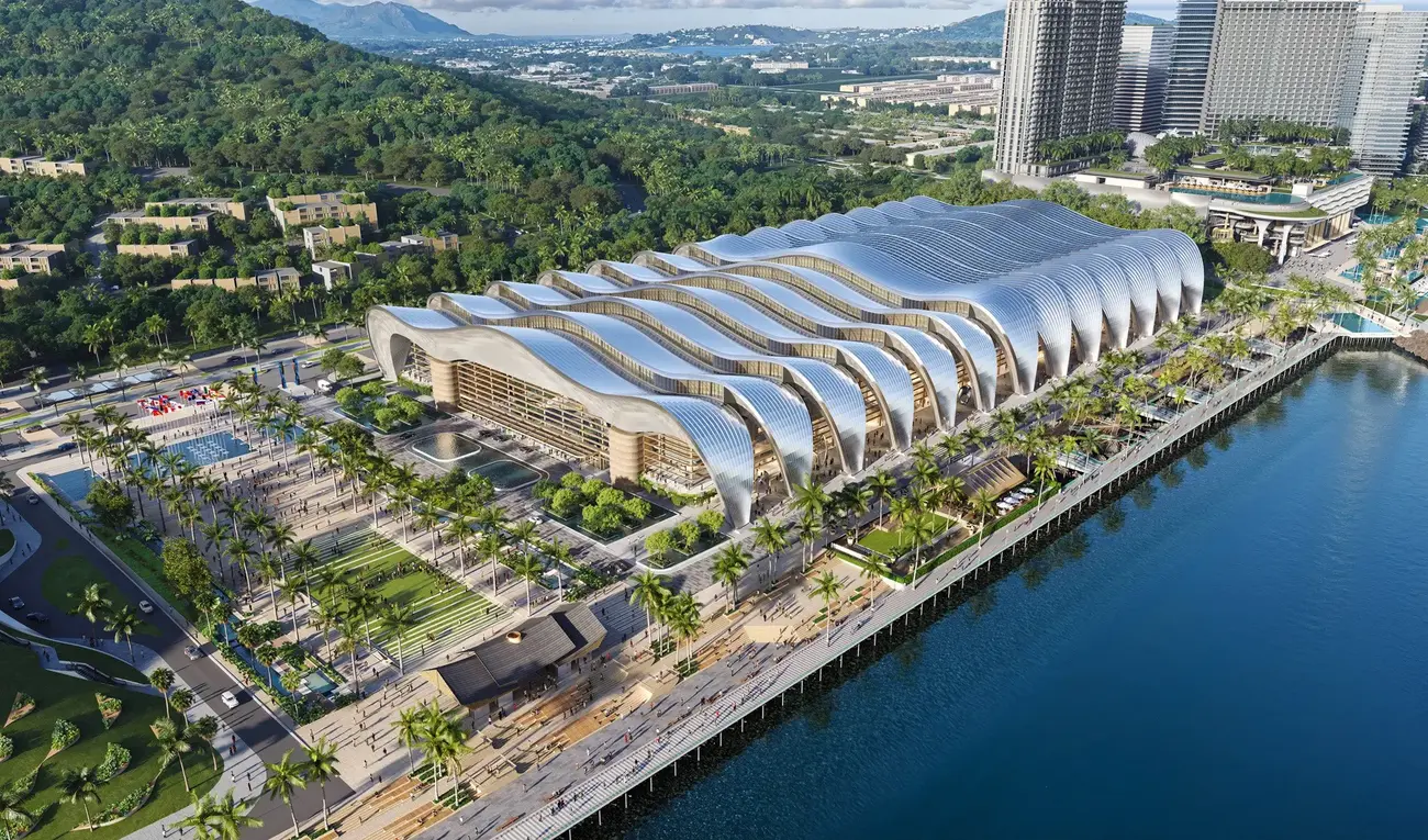 Phối cảnh Trung tâm tổ chức Hội nghị APEC quy mô 16,06 ha tại Phú Quốc. Ảnh: Sun Property