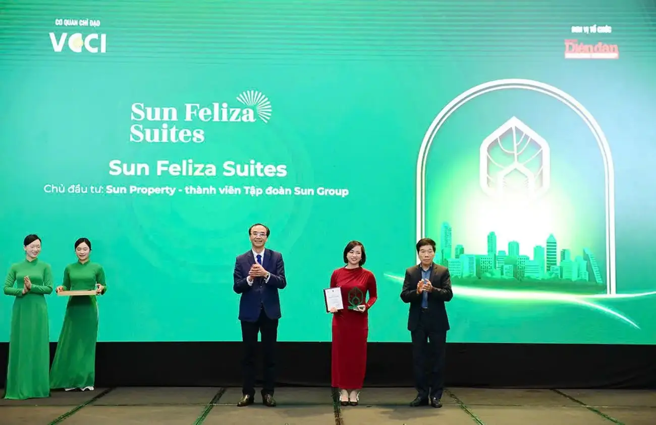 Sun Feliza Suites nhận giải Dự án tiềm năng tại chương trình “Dự án Đáng sống” 2025. (Ảnh: BTC)
