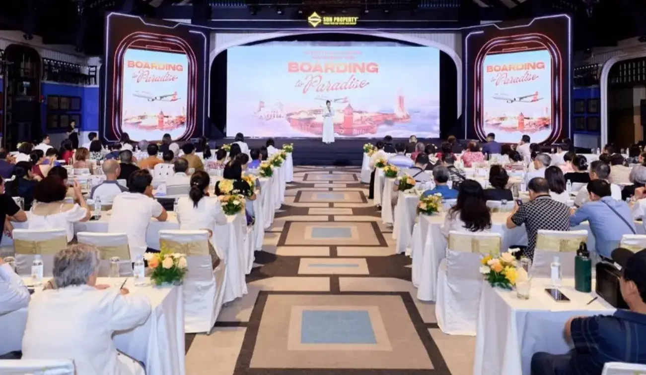 Sun Group công bố dự án 9 tháp căn hộ tại sự kiện tri ân khách hàng Sun Property 2025. Ảnh: Ánh Dương