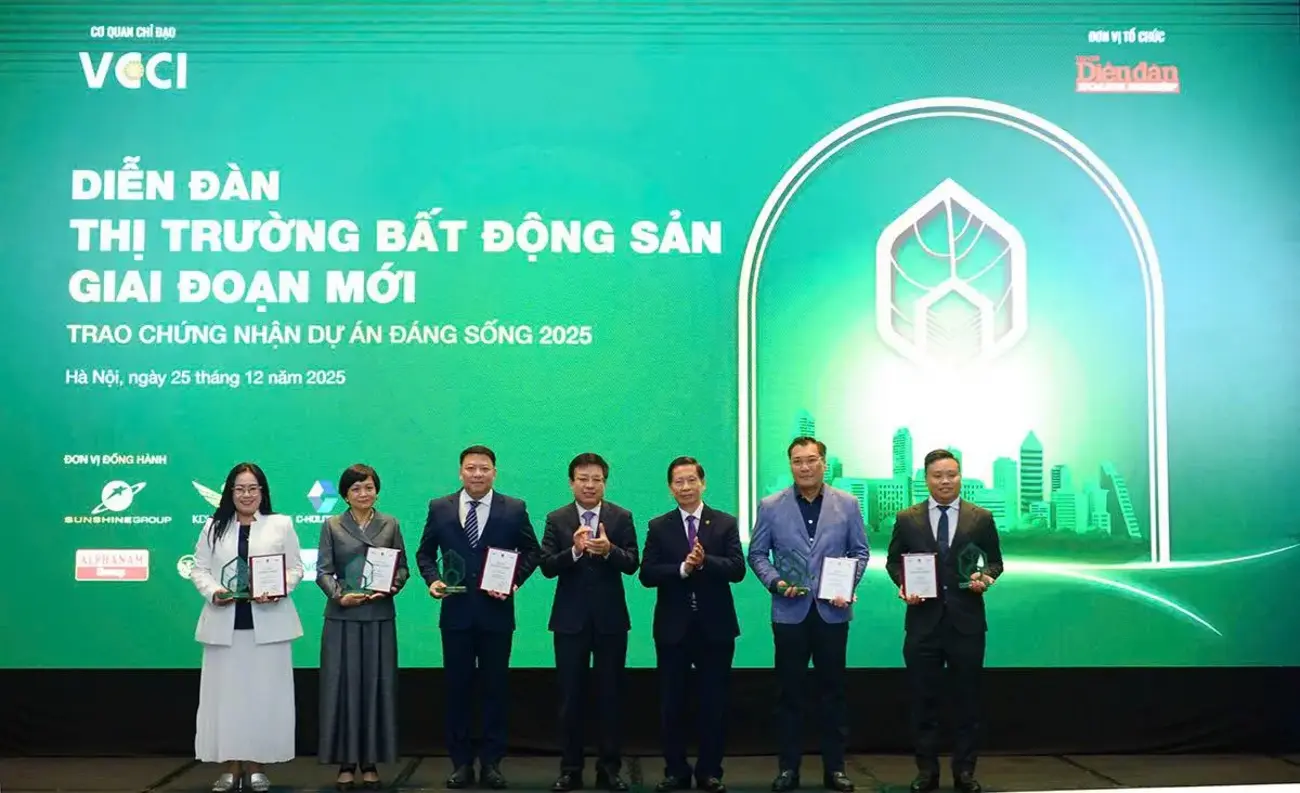 Sun Urban City và Sun Feliza Suites nhận giải Dự án Đáng sống 2025. (Ảnh: BTC)