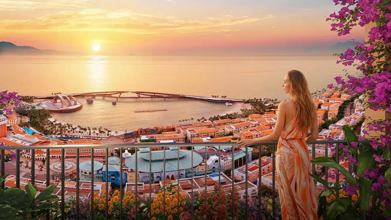 Tầm nhìn từ căn hộ The Sunset bao trọn cảnh sắc hoàng hôn Phú Quốc tuyệt đẹp. Ảnh: Ánh Dương.