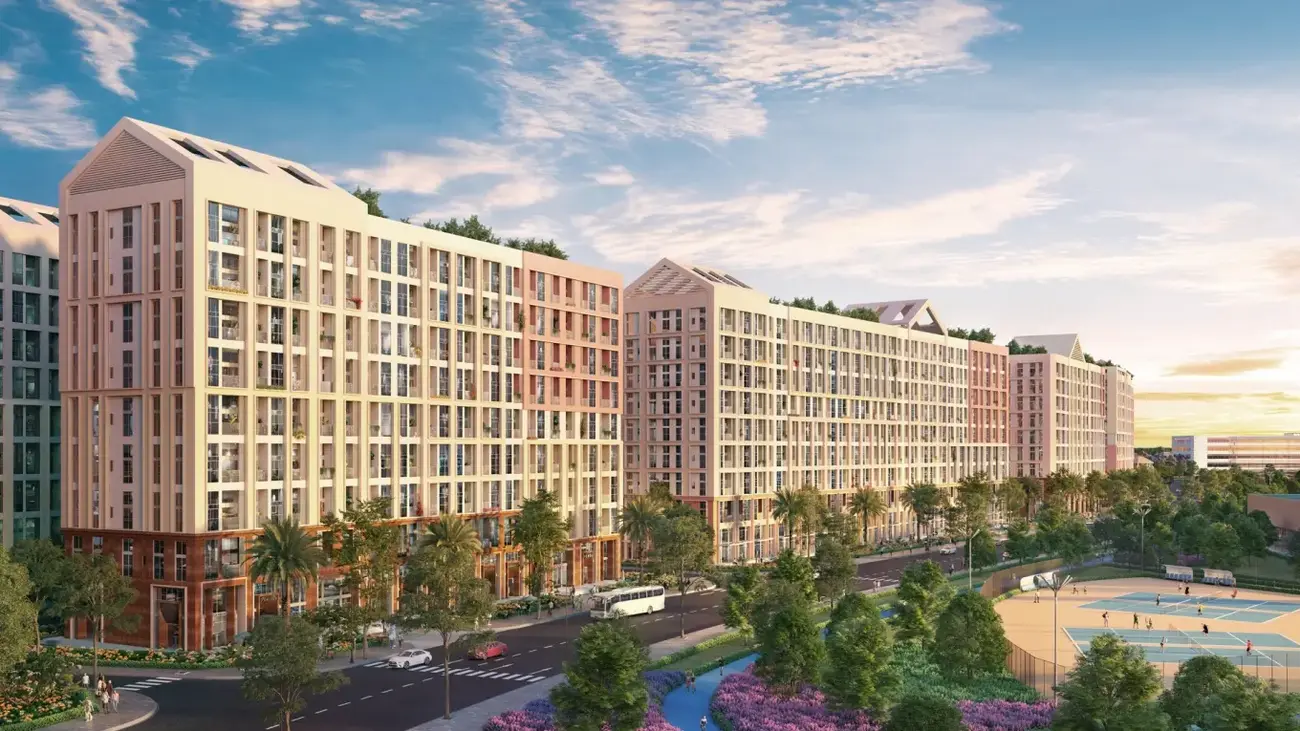 Park Residence có thiết kế hiện đại với không gian sống tiện nghi, liền kề các công viên lớn. Ảnh: Sun Property