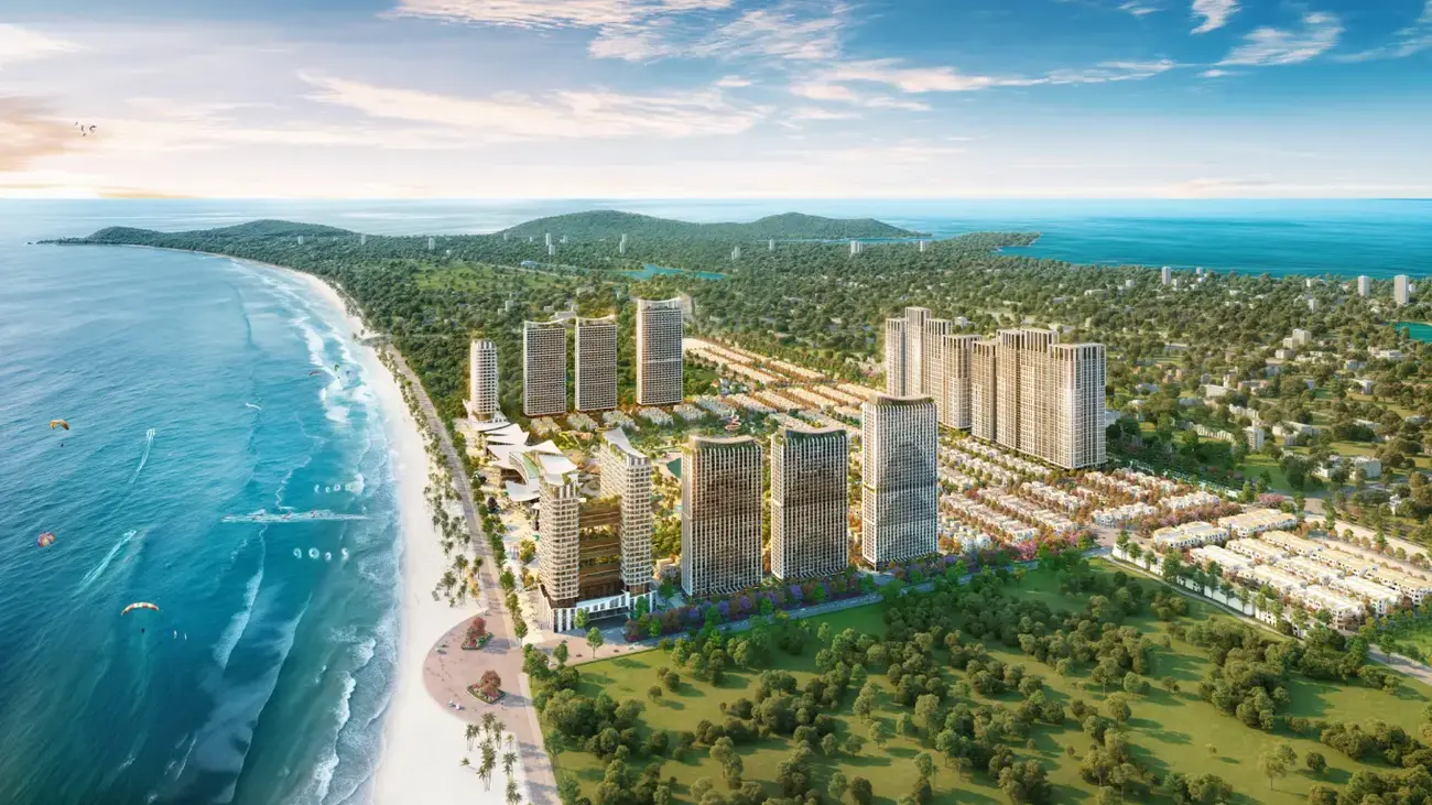 Phối cảnh Blanca City với vị trí đắc địa kết nối trung tâm Vũng Tàu và biển Bãi Sau. Ảnh: Sun Group