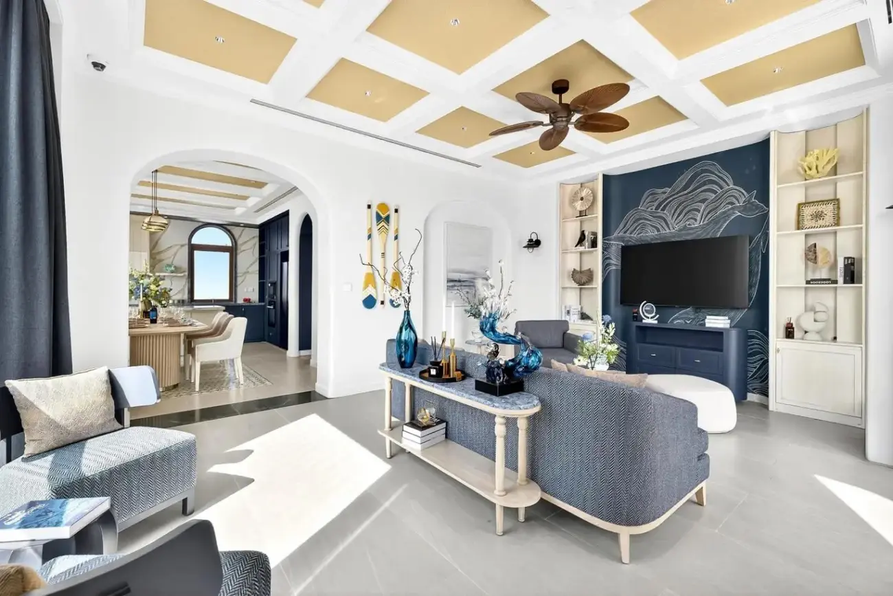 Nội thất bên trong các căn biệt thự tại Casa Villa kết hợp yếu tố hiện đại và văn hóa Nam Bộ.