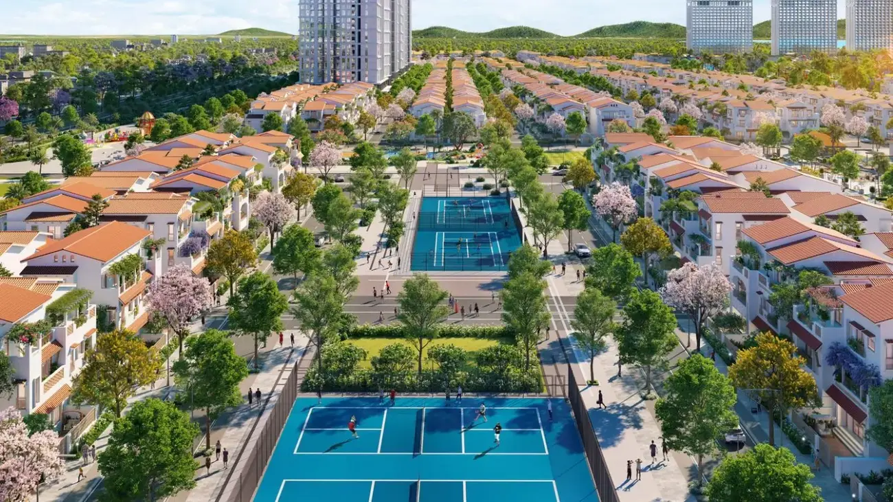 Phân khu Casa 2 với hệ thống 4 công viên chủ đề và hơn 200 mẫu thiết kế độc đáo. Ảnh: Sun Group