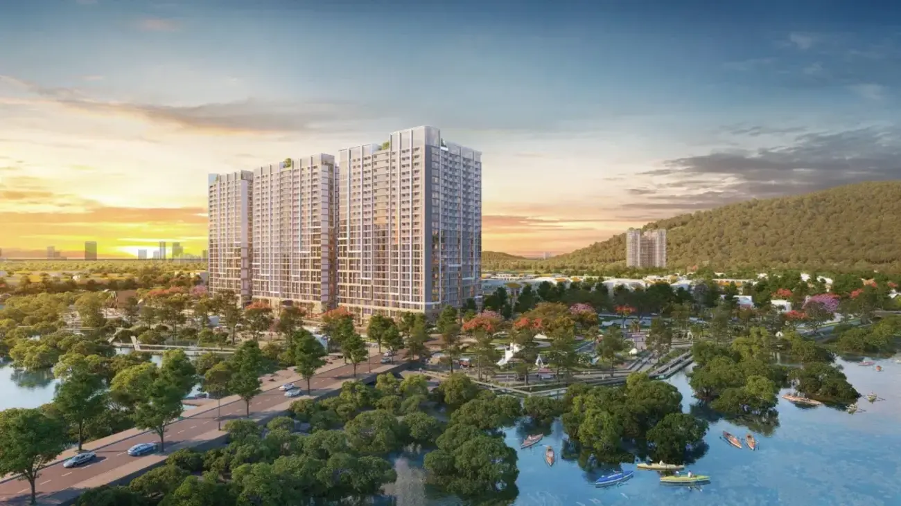 Phối cảnh The Onsen nằm trong khu đô thị Charmora City tại Nha Trang. Ảnh: Sun Group