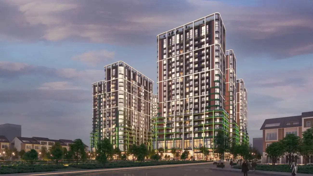 Phân khu căn hộ FourS Tower tại trung tâm khu đô thị sinh thái Sun Riverpolis, Nam Đà Nẵng.